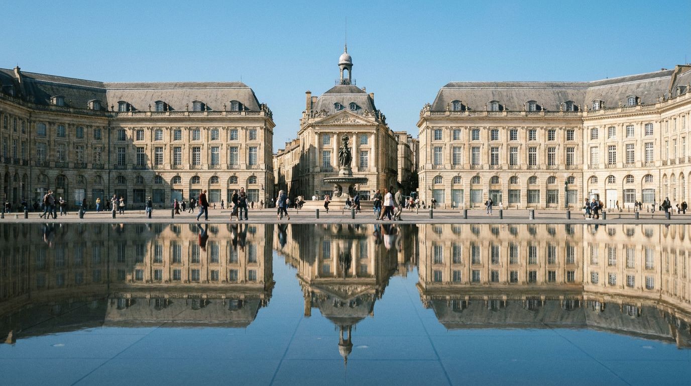 Vue emblématique de Bordeaux