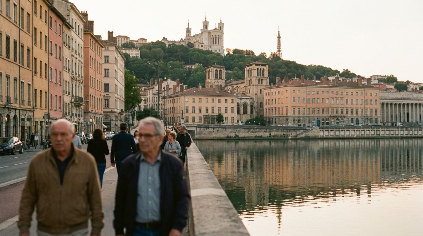 Vue emblématique de Lyon